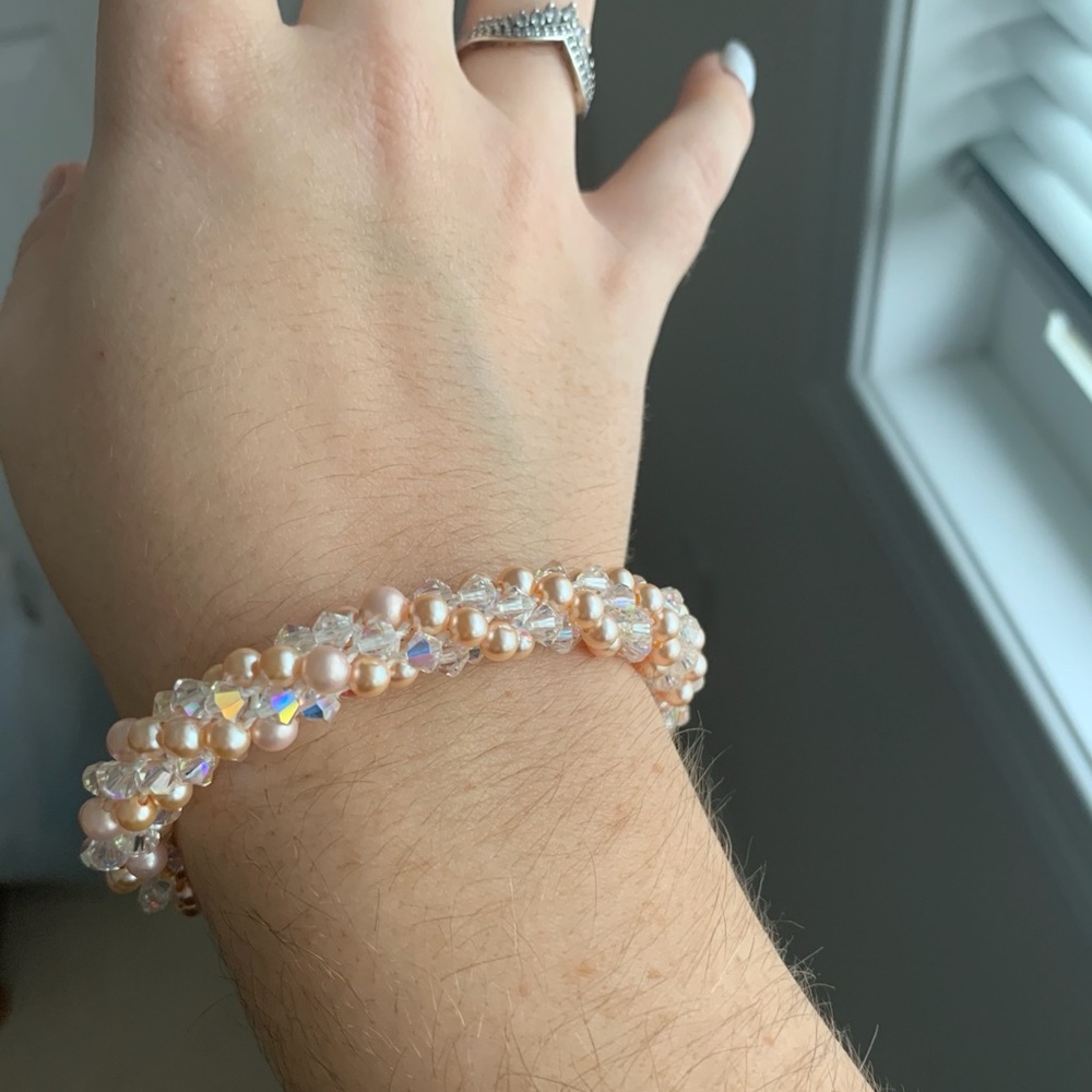 Handmade Swarovski crystal bracelet